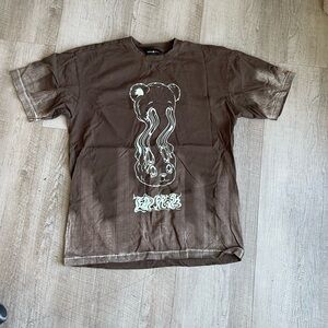 Teddyfresh Acid Wash Tee Brown Small